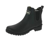 Barbour Womens Wilton Rubber Waterproof Wellingtons Snow Chelsea Boots - Black - 5