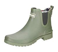 Barbour Womens Wilton Rubber Waterproof Wellingtons Snow Chelsea Boots - Olive - 3