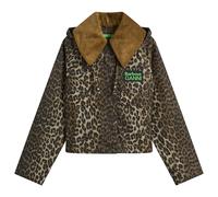 Barbour Women's x GANNI Leopard Print Hooded Wax Coat Leopard Print/Classic