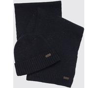 BARBOUR Wool Blend Beanie Hat and Scarf Gift Set with Applied Logo - Size: OS - male