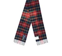 BARBOUR WOOL CASHMERE WINTERBERRY TARTAN SCARF One Size