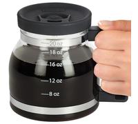 Barbuzzo Cupa Joe - Unique Coffee Mug Shaped Like Classic Coffee Pot - Made Out of Borosilicate Glass Ideal for Cold and Hot Liquids - Coffee, Hot Tea, Iced Tea or Any Other Drink - Great Gift