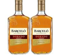 Barceló Dorado Dominican Rum | 70cl | 37.5% vol | B Corp | Golden Rum | Made in the Dominican Republic From Sugar Cane Juice | Aged in Ex-Bourbon American Oak Casks | Perfect for Cocktails (Pack of 2)