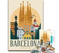 Barcelona 1000 Piece Jigsaw Puzzles for Adults Gifts,Help The Brain Exercise Addictive Toys to Cultivate Patience Great Gift 50x75cm