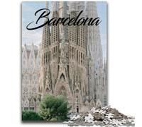 Barcelona 1000 Pieces Jigsaw Puzzle For Adults Teens, Toys Educational Games Stress Relieving Secret Santa Gifts for And Age 14 1000pcs(50x75cm)