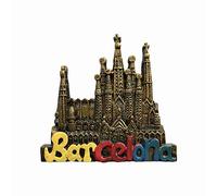 Barcelona 3D Sagrada Familia Refrigerator Magnet Resin Travel Souvenirs,Handmade Home & Kitchen Decoration Spain Fridge Magnet Collection Gift