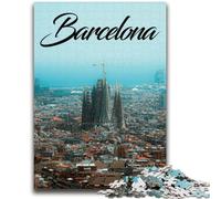 Barcelona Adult Jigsaw Puzzles 1000 Pieces, Help The Brain Exercise Addictive Toys to Cultivate Patience Unique Challenge Game 1000pcs(26x38cm)