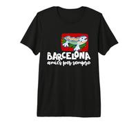 Barcelona Amics Per Sempre Catalan Phrase Gaudí Premium T-Shirt