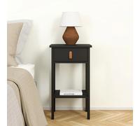 Barcelona Bedside Table - 1 Drawer - Matt Black