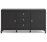 Barcelona Black 2 Door Medium Sideboard
