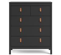 Barcelona Black 3+2 Drawer Chest
