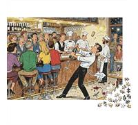 Barcelona Bodega Wine Cork Pull Wooden Jigsaw Puzzle Waterproof 1000 Piece Puzzles for Adults Gifts Impossible Home Decoration