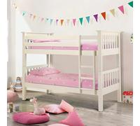 Barcelona Bunk Bed - White - Pine