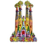 Barcelona Catalonia Spain Refrigerator Magnet Tourism Souvenir Fridge Decoration Magnetic 3D Sticker Craft