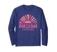 Barcelona Catalonia Spain Sunrise - Barcelona España Long Sleeve T-Shirt