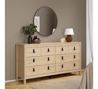 Barcelona Chest - 4+4 Drawer - Jackson Hickory Oak