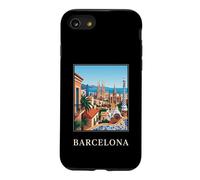 Barcelona City Spain Architecture Retro Travel Graphic Case for iPhone SE (2020) / 7/8