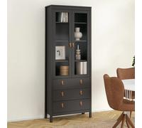 Barcelona Display Cabinet - 2 Door - Black