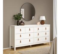 Barcelona Dresser - 8 Drawer - Wide - White