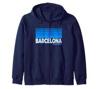 Barcelona España - Barcelona Catalonia Spain Aquatic Zip Hoodie