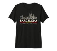 Barcelona Historical Sites Trip Souvenirs Premium T-Shirt