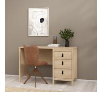 Barcelona Jackson Hickory Oak 2 Drawer Desk