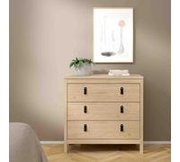 Barcelona Jackson Hickory Oak 3 Drawer Chest