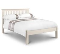 Barcelona - King Size - White Finish Solid Pine Wooden Bed Frame - King - Happy Beds