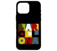 Barcelona Letters Design Case for iPhone 16 Pro Max