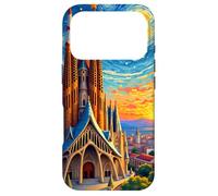 Barcelona Sagrada Familia Starry Pop Art Case for iPhone 17 Pro