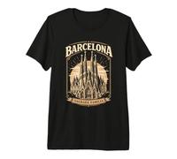 Barcelona Sagrada Familia Vintage Architecture Premium T-Shirt