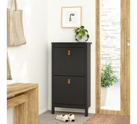 Barcelona Shoe Cabinet - 2 Door - Matt Black