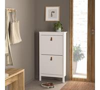 Barcelona Shoe Cabinet - 2 Door - White