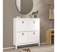 Barcelona Shoe Cabinet - 4 Drawer - White