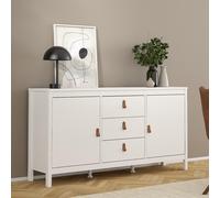 Barcelona Sideboard - 2 Door - 3 Drawer - Medium - White
