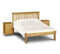 Barcelona - Single - Antique Solid Pine Wooden Bed Frame - Low Foot End - Single - Happy Beds