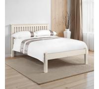 Barcelona Slatted Bed - White - Sizes Available