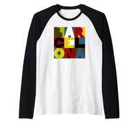 Barcelona Souvenir Raglan Baseball Tee