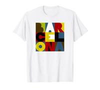 Barcelona Souvenir Value Graphic T-Shirt, Men, White, S