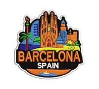 Barcelona Spain City 3-Inch Embroidered Patch - Travel Applique Patch - Iron-On or Sew-On for Baseball Caps Clothes Backpacks & Travel Accessories - Gift for Friends and Parents