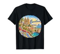 Barcelona Spain Europe Cruise Ship Port Value Graphic T-Shirt