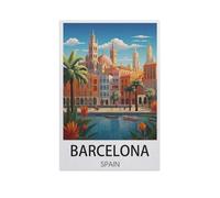 Barcelona Spain，Jigsaw Puzzles for Adults 1000 Piece, Classic Puzzle Teens Boys Girls Puzzles Sturdy Tight Fitting Pieces,Letters On Back for Ideal Challenging And Gift（50x70cm）-I15