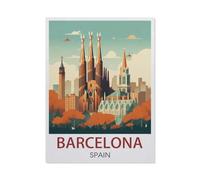 Barcelona Spain，Jigsaw Puzzles for Adults 1000 Piece Jigsaw Puzzles for Adult Educational Game Challenge Toy 1000 Pieces Puzzle for Adults Kids.Educational Games Home Decoration（38x26cm）-X76