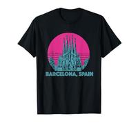 Barcelona Spain Souvenir España Sagrada Familia Skyline T-Shirt