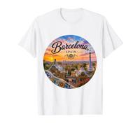 Barcelona Spain Spanish Value Graphic T-Shirt, Men, White, M