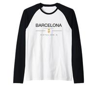 Barcelona Spain Vacation to Barcelona Spanish Catalonia Raglan Baseball Tee