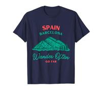 Barcelona Spain Vacation Wander Often Go Far T-Shirt