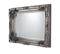 Barcelona Trading Carved Louis Mirror Silver Frame Wall Hallway Living Room, 122 x 90