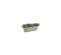 Barcelona Trough 40 - Planter for Balcony & Outdoor - Ø 39.5 x H 16.0 cm - Green/Pistachio Green