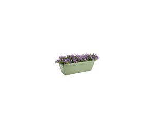 Barcelona Trough 40 - Planter for Balcony & Outdoor - Ø 39.5 x H 16.0 cm - Green/Pistachio Green